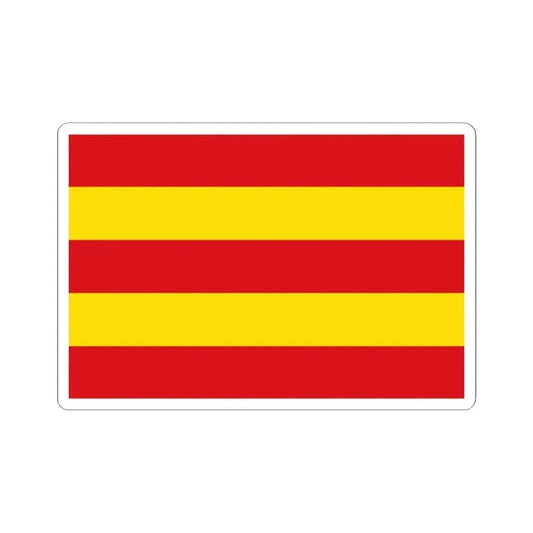 Flag of Drogenbos (Belgium) STICKER Vinyl Kiss-Cut Decal 2 Inch White - The Sticker Space