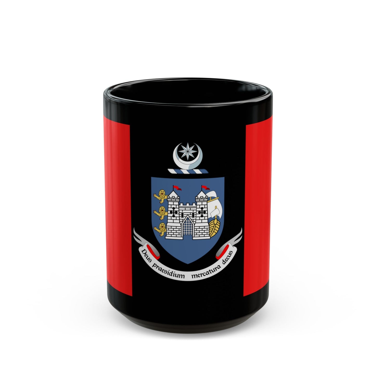 Flag of Drogheda Ireland - Black Coffee Mug-15oz-The Sticker Space