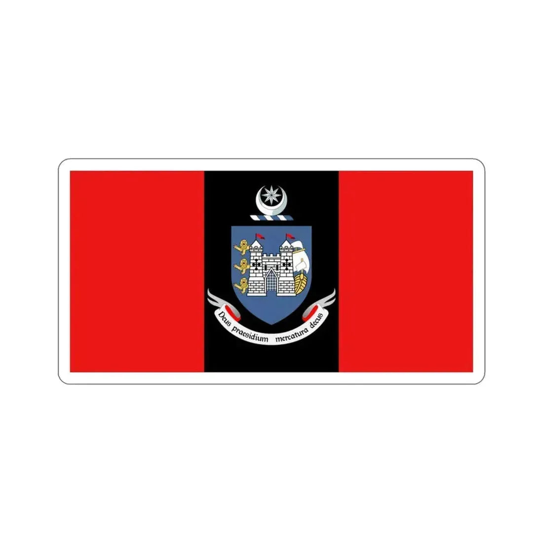Flag of Drogheda Ireland STICKER Vinyl Die-Cut Decal 3 Inch - The Sticker Space