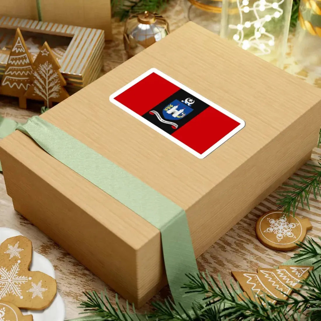 Flag of Drogheda (Ireland) STICKER Vinyl Kiss-Cut Decal - The Sticker Space