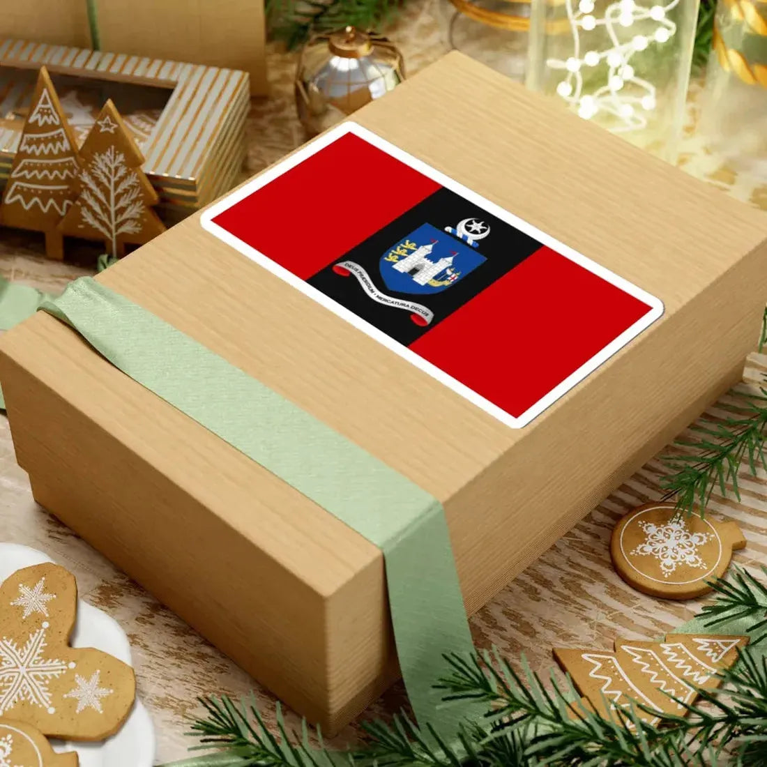 Flag of Drogheda (Ireland) STICKER Vinyl Kiss-Cut Decal - The Sticker Space