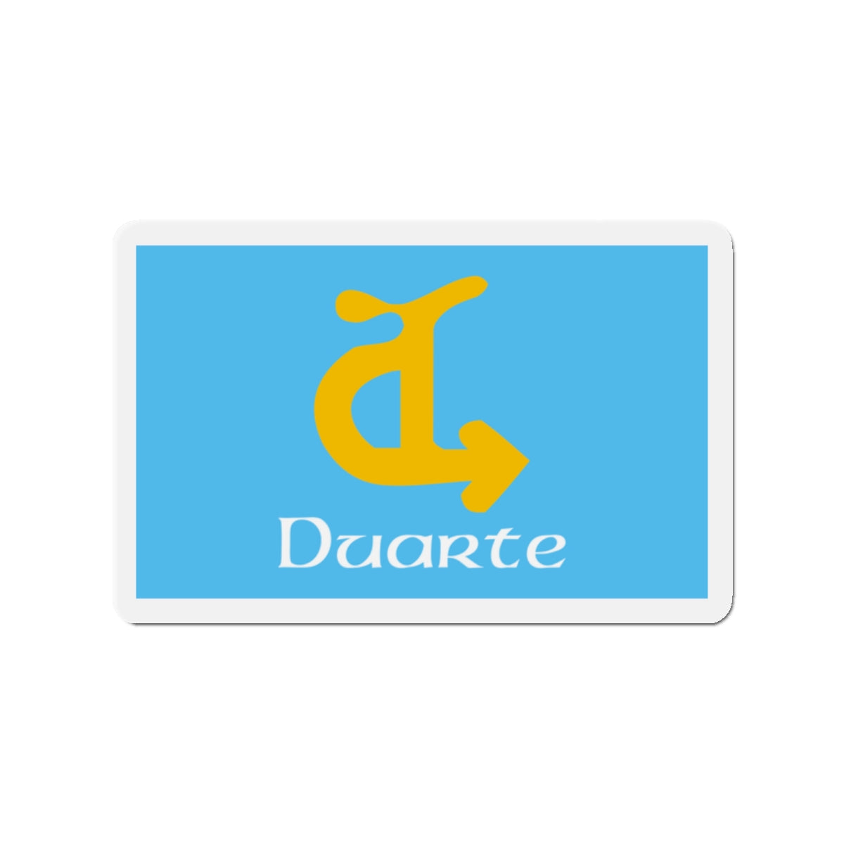 Flag of Duarte California - Die-Cut Magnet-2" x 2"-The Sticker Space