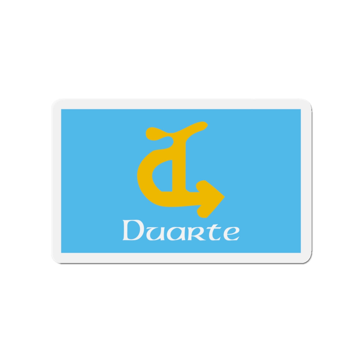 Flag of Duarte California - Die-Cut Magnet-3" x 3"-The Sticker Space