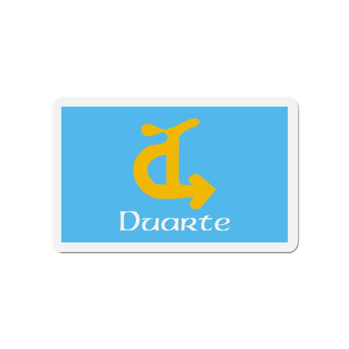 Flag of Duarte California - Die-Cut Magnet-4" x 4"-The Sticker Space