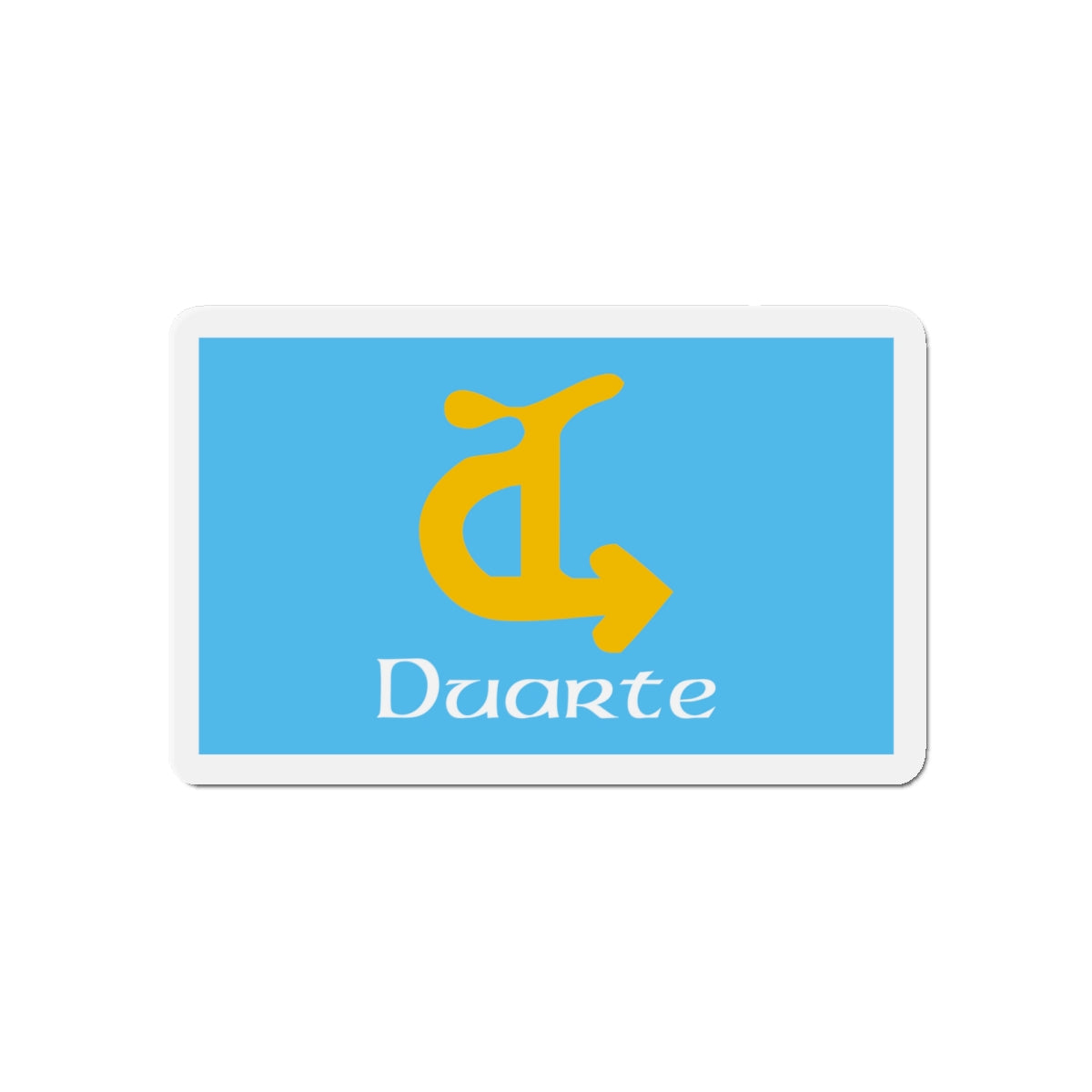 Flag of Duarte California - Die-Cut Magnet-5" x 5"-The Sticker Space