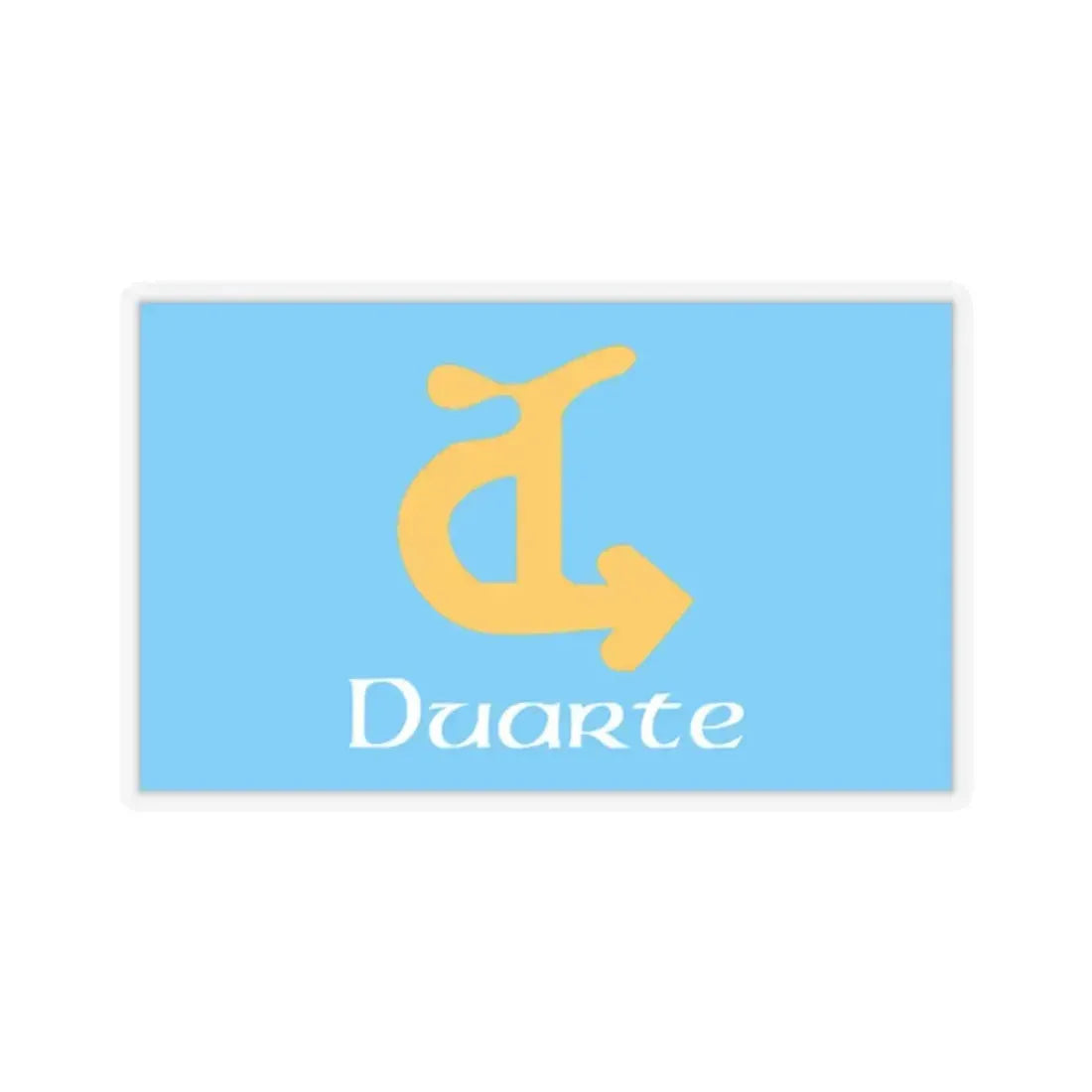Flag of Duarte, California - STICKER Vinyl Kiss-Cut Decal 2 Inch Transparent - The Sticker Space