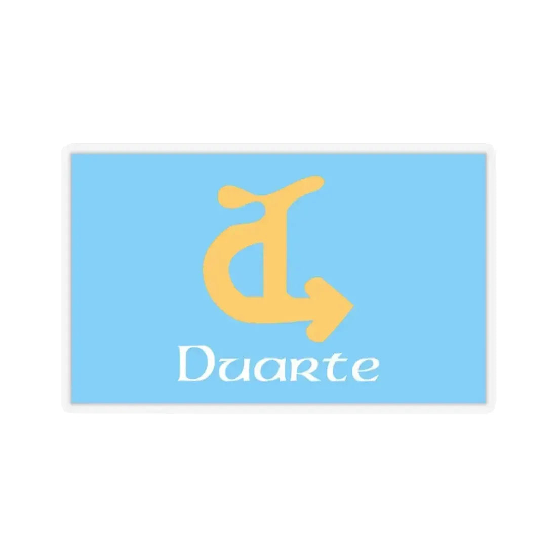 Flag of Duarte, California - STICKER Vinyl Kiss-Cut Decal 3 Inch Transparent - The Sticker Space