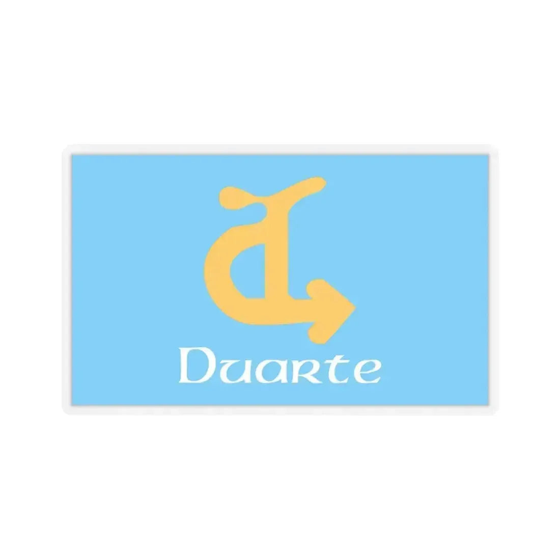 Flag of Duarte, California - STICKER Vinyl Kiss-Cut Decal 6 Inch Transparent - The Sticker Space
