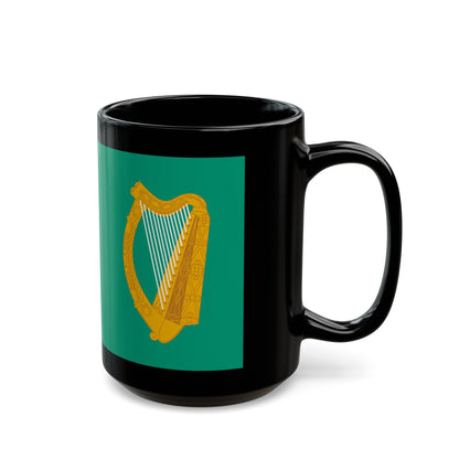 Flag of Dublin City Ireland - Black Coffee Mug-The Sticker Space