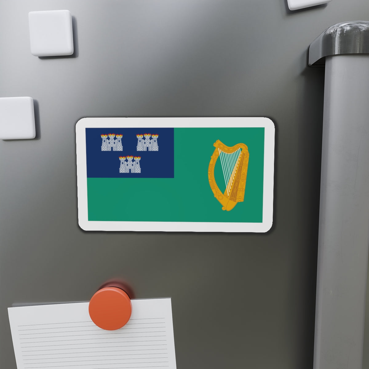 Flag of Dublin City Ireland - Die-Cut Magnet-The Sticker Space