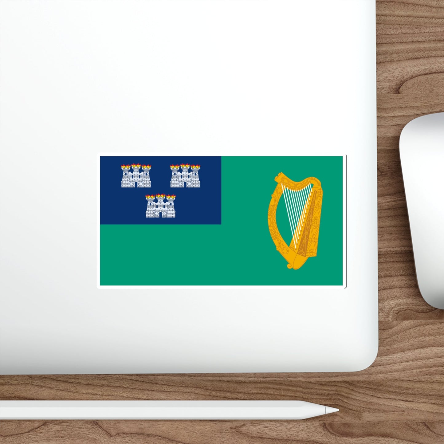 Flag of Dublin City Ireland STICKER Vinyl Die-Cut Decal-The Sticker Space