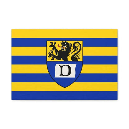 Flag of Dueren Germany - Canvas Wall Art 18″ x 12″ 1.25" - The Sticker Space