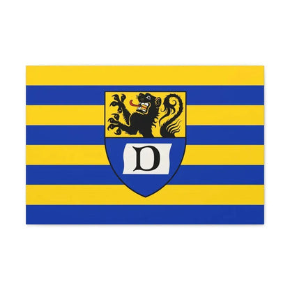 Flag of Dueren Germany - Canvas Wall Art 24″ x 16″ 1.25" - The Sticker Space