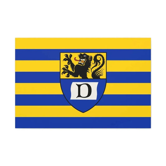 Flag of Dueren Germany - Canvas Wall Art 36" x 24" 1.25" - The Sticker Space
