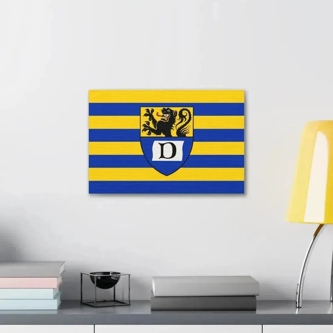 Flag of Dueren Germany - Canvas Wall Art - The Sticker Space
