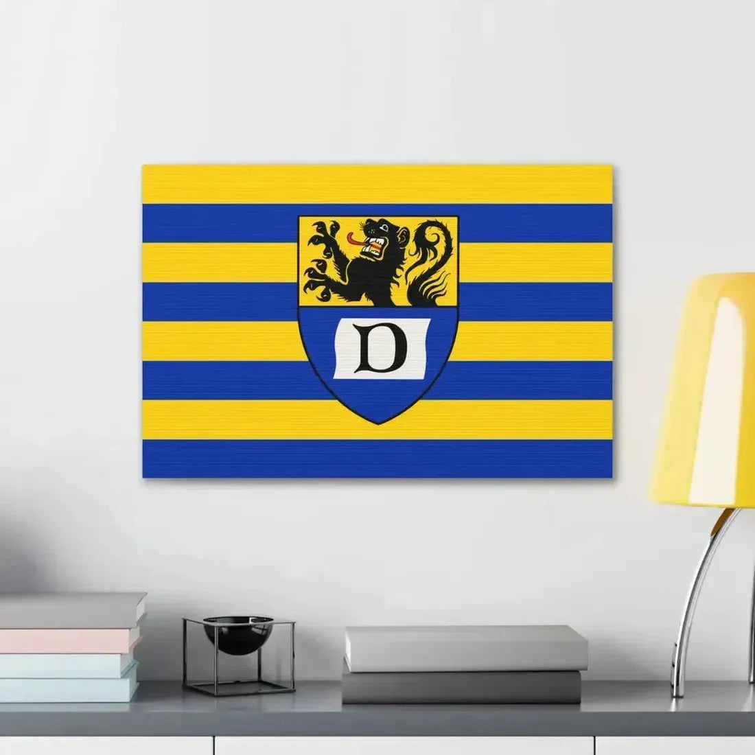 Flag of Dueren Germany - Canvas Wall Art - The Sticker Space