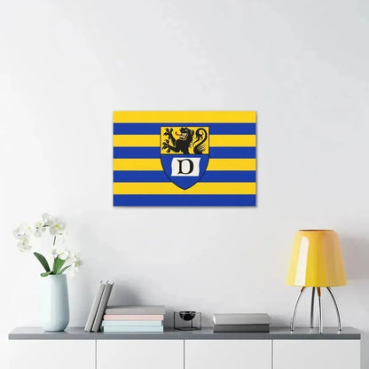 Flag of Dueren Germany - Canvas Wall Art - The Sticker Space