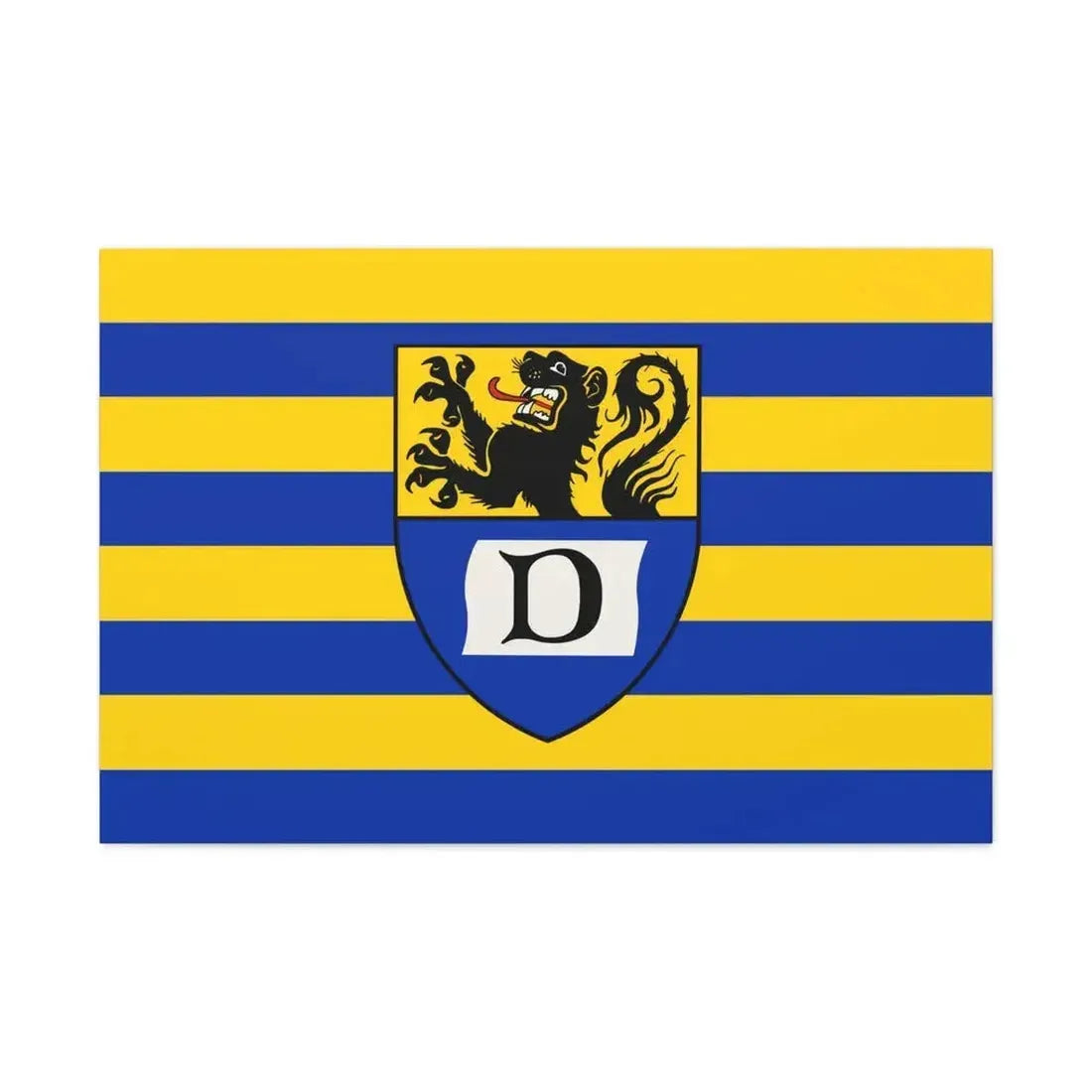 Flag of Dueren Germany - Canvas Wall Art - The Sticker Space