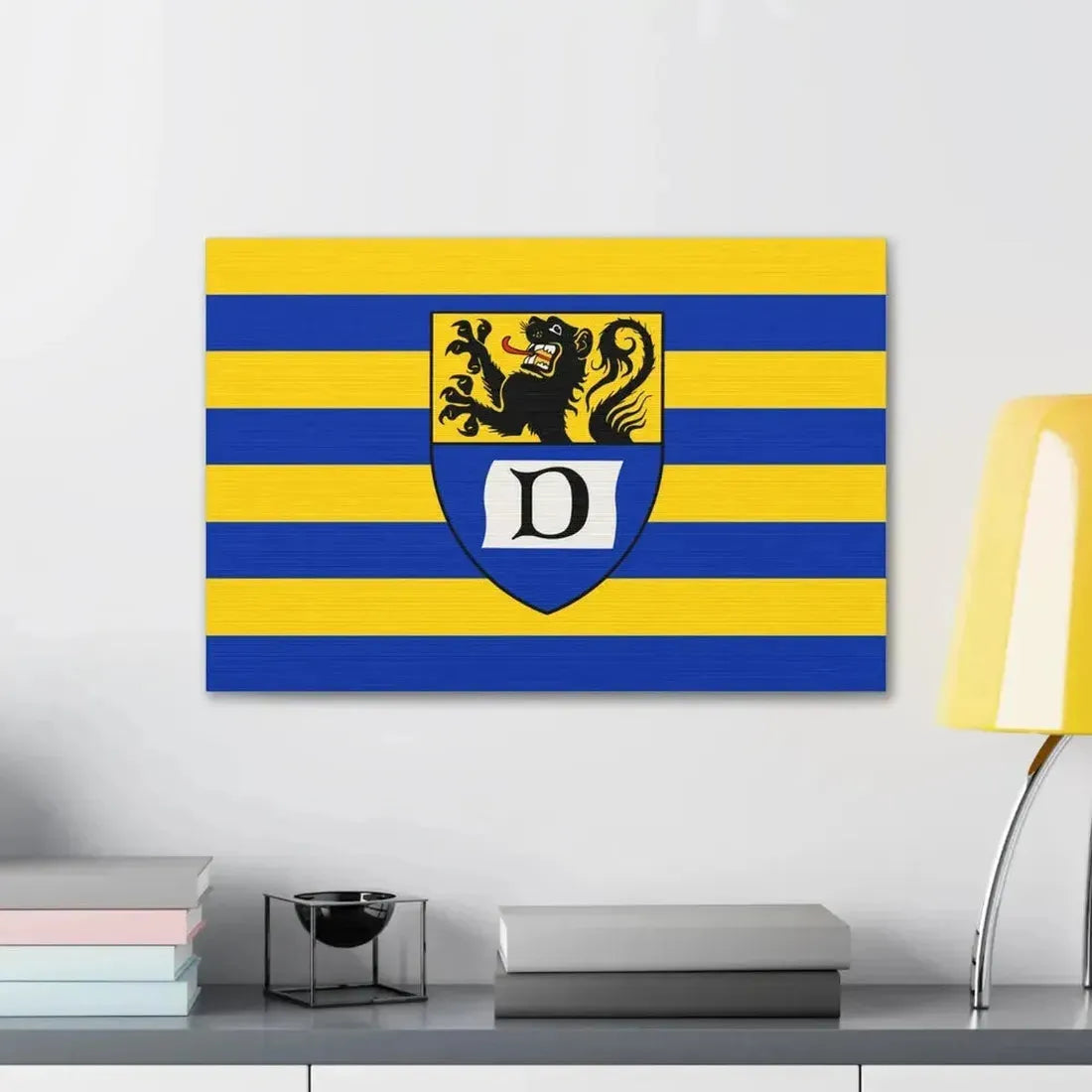 Flag of Dueren Germany - Canvas Wall Art - The Sticker Space