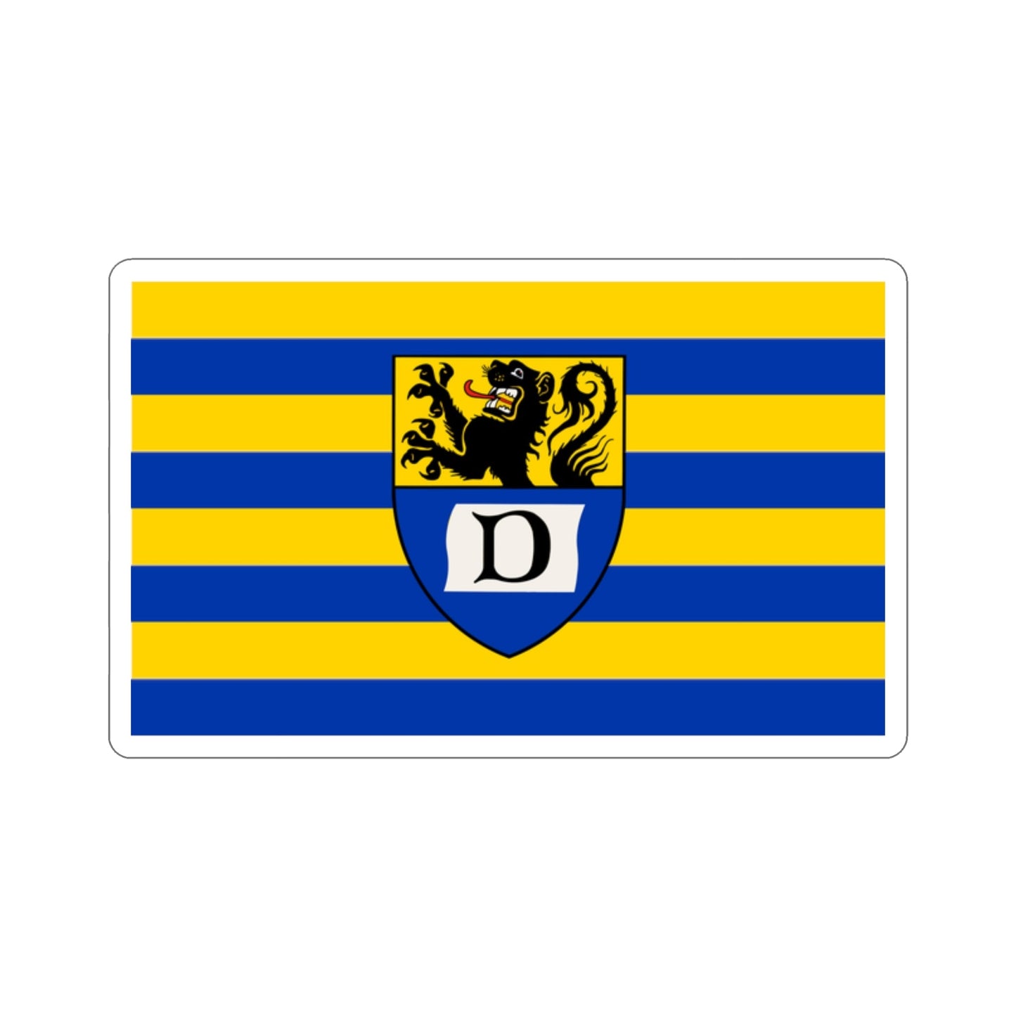 Flag of Dueren Germany STICKER Vinyl Die-Cut Decal-2 Inch-The Sticker Space