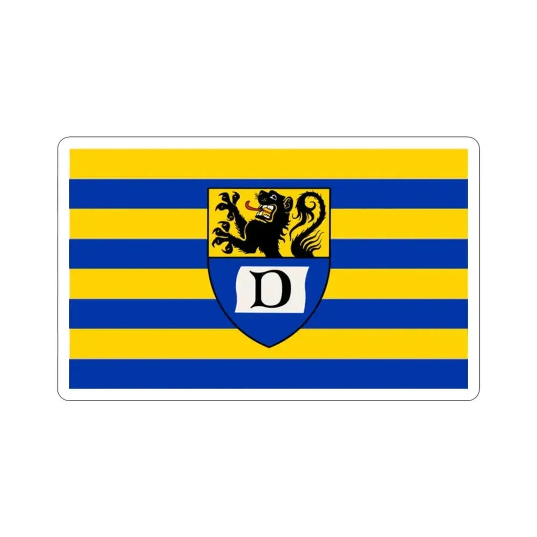 Flag of Dueren Germany STICKER Vinyl Die-Cut Decal 2 Inch - The Sticker Space