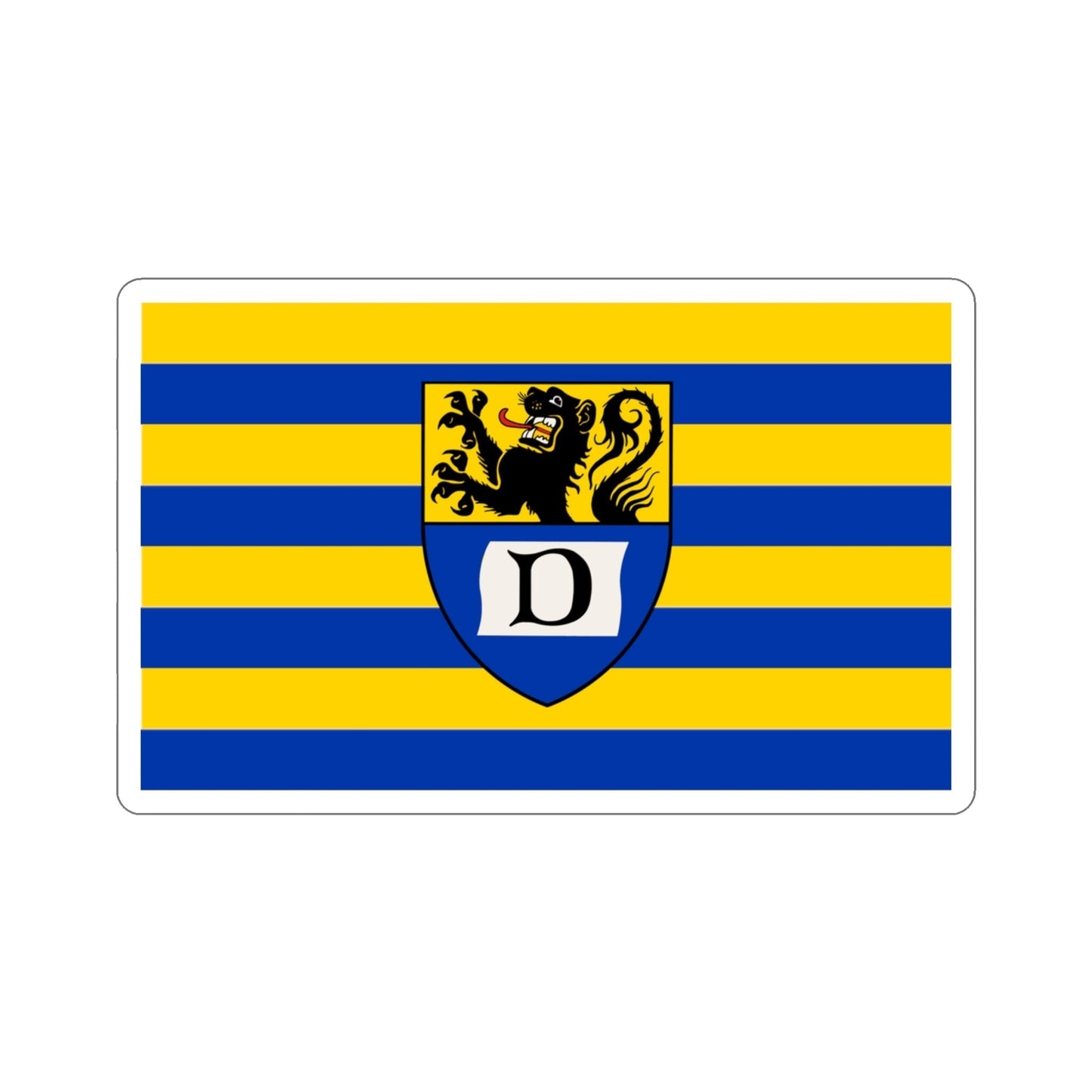 Flag of Dueren Germany STICKER Vinyl Die-Cut Decal-3 Inch-The Sticker Space