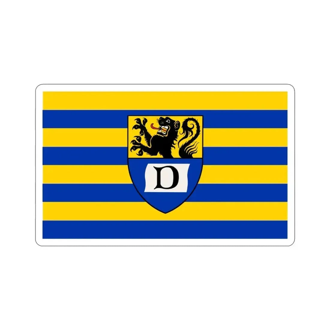 Flag of Dueren Germany STICKER Vinyl Die-Cut Decal 3 Inch - The Sticker Space