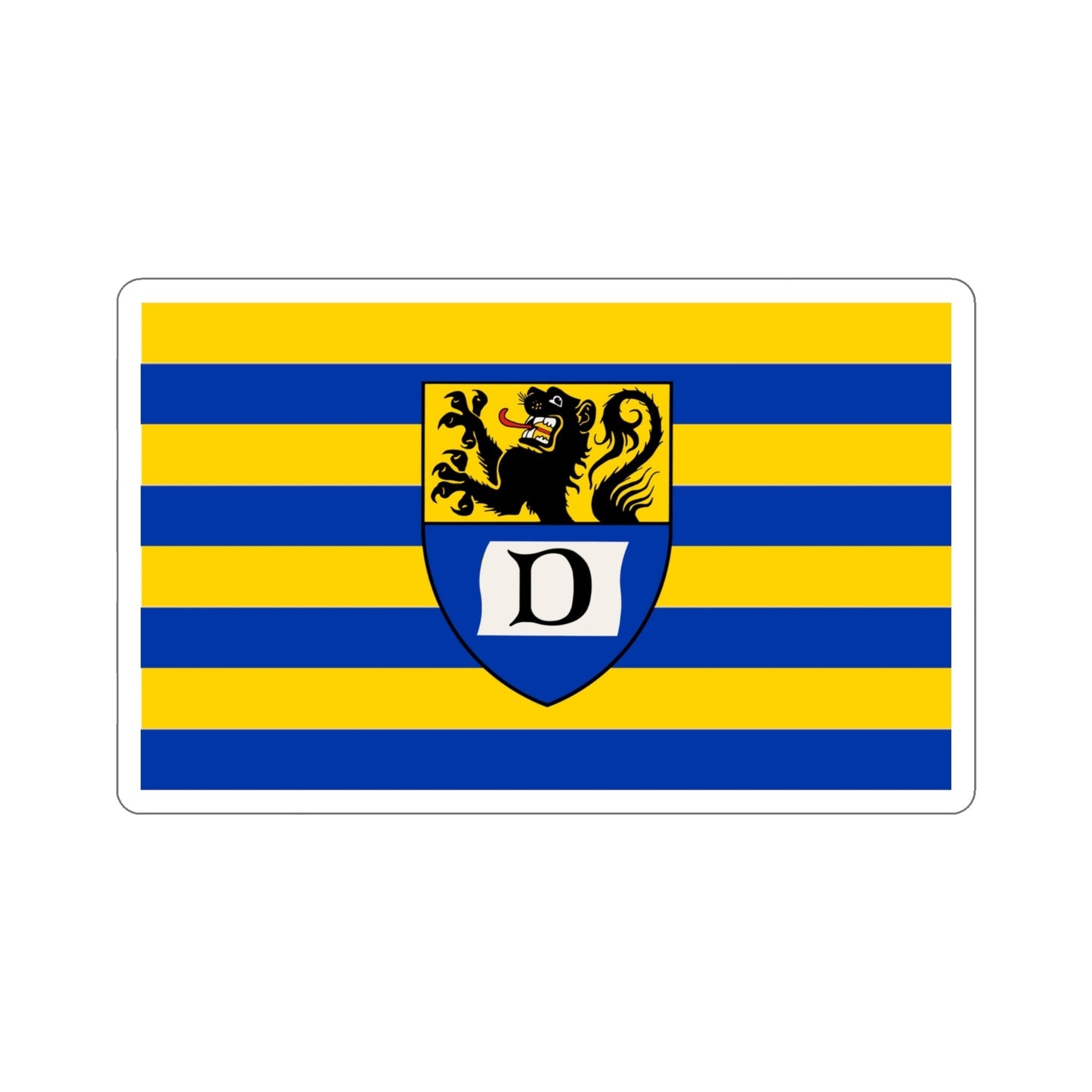 Flag of Dueren Germany STICKER Vinyl Die-Cut Decal-4 Inch-The Sticker Space