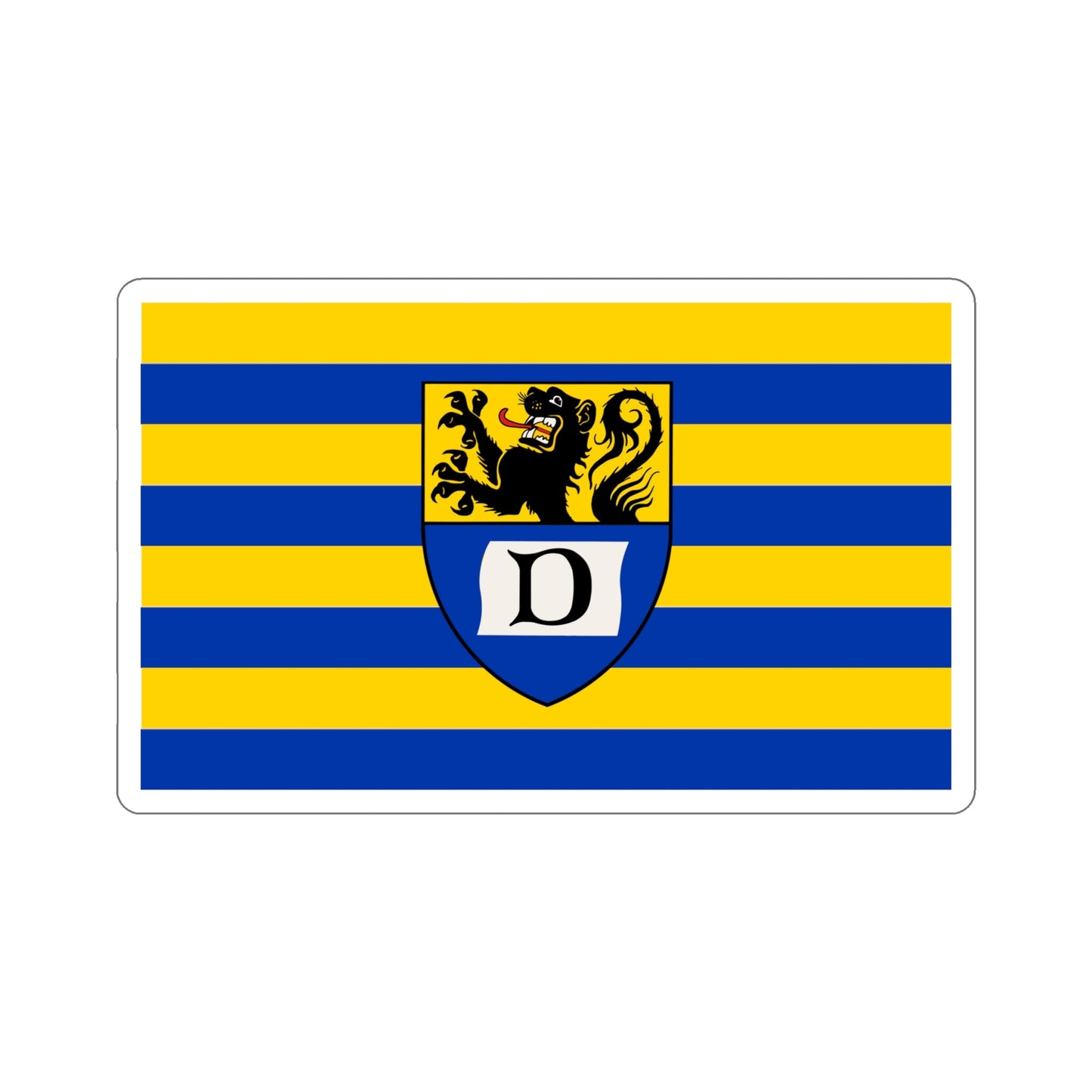 Flag of Dueren Germany STICKER Vinyl Die-Cut Decal-6 Inch-The Sticker Space