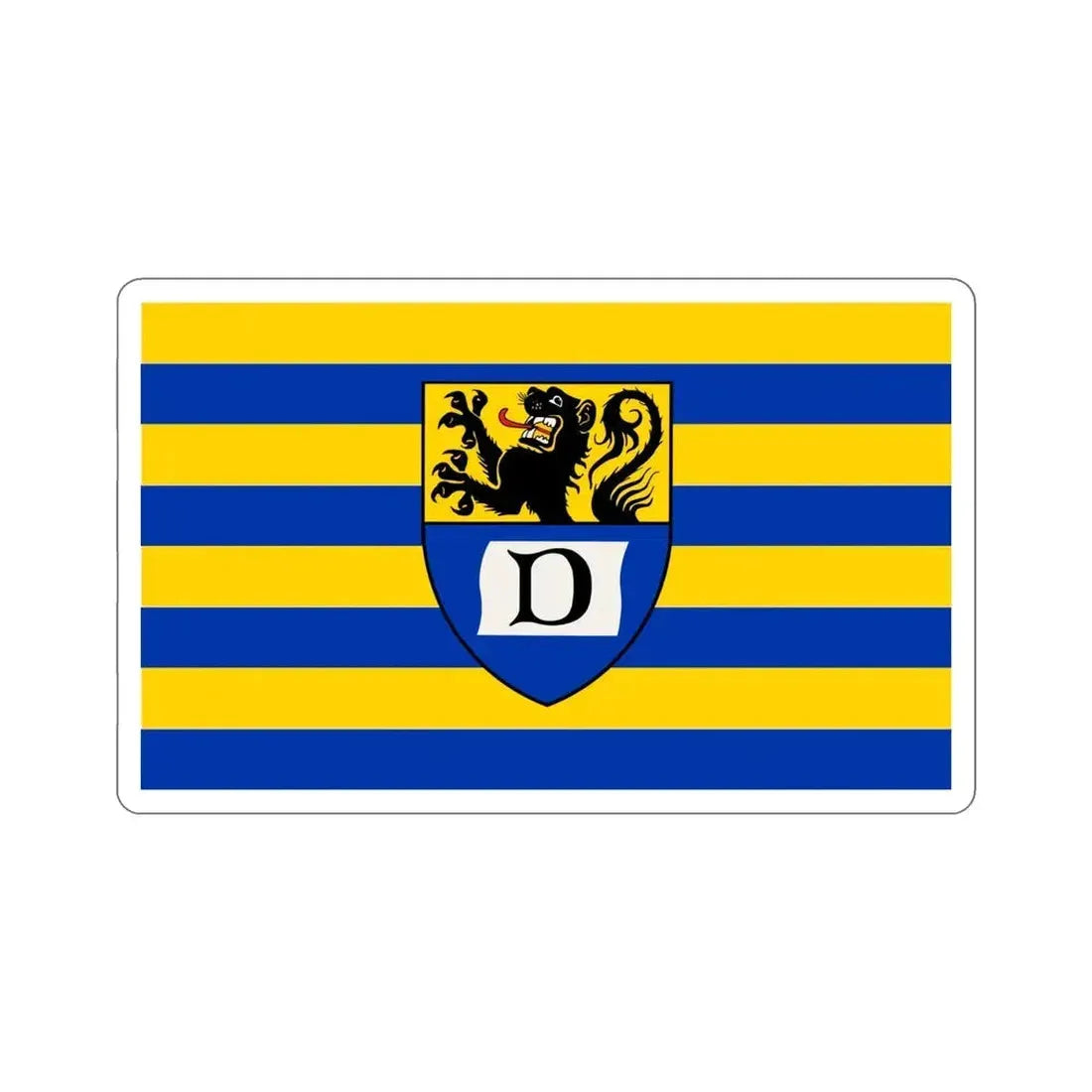 Flag of Dueren Germany STICKER Vinyl Die-Cut Decal - The Sticker Space