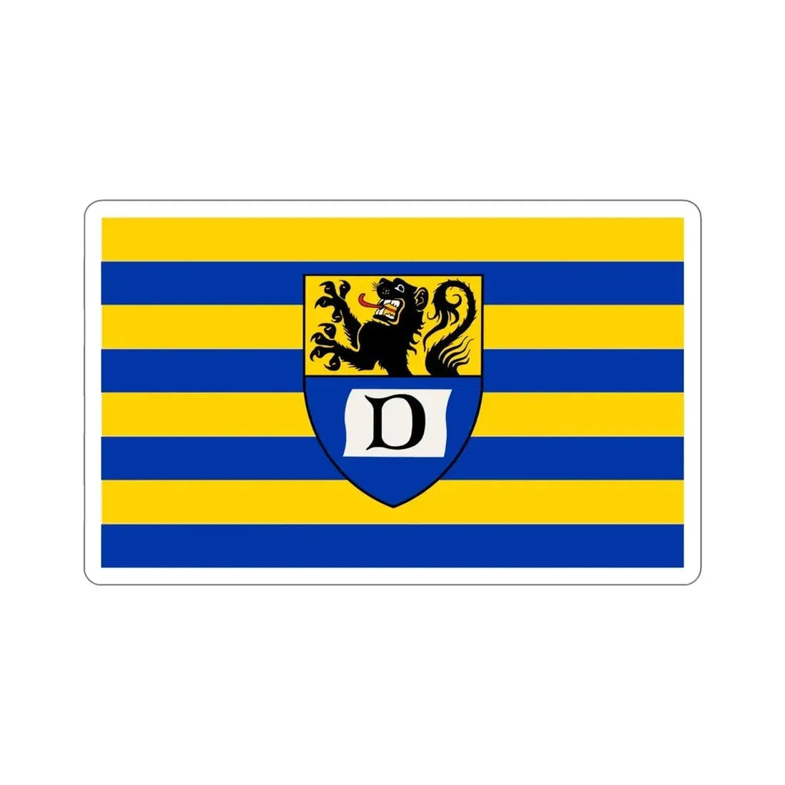 Flag of Dueren Germany STICKER Vinyl Die-Cut Decal - The Sticker Space