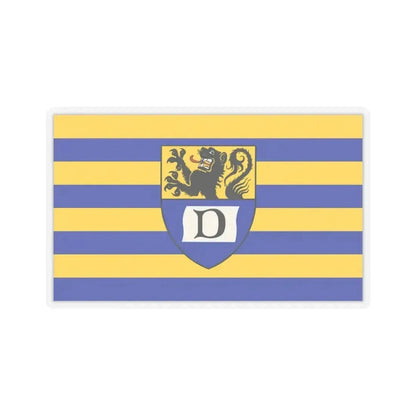 Flag of Dueren Germany - STICKER Vinyl Kiss-Cut Decal 3 Inch Transparent - The Sticker Space
