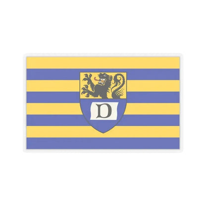 Flag of Dueren Germany - STICKER Vinyl Kiss-Cut Decal 4 Inch Transparent - The Sticker Space