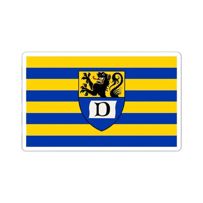 Flag of Dueren Germany - STICKER Vinyl Kiss-Cut Decal 4 Inch White - The Sticker Space
