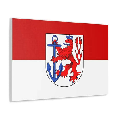 Flag of Duesseldorf Germany - Canvas Wall Art - The Sticker Space