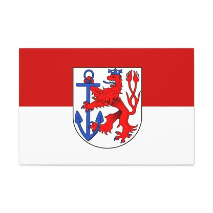 Flag of Duesseldorf Germany - Canvas Wall Art - The Sticker Space