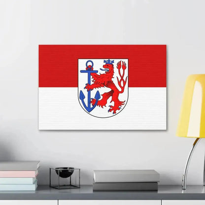 Flag of Duesseldorf Germany - Canvas Wall Art - The Sticker Space