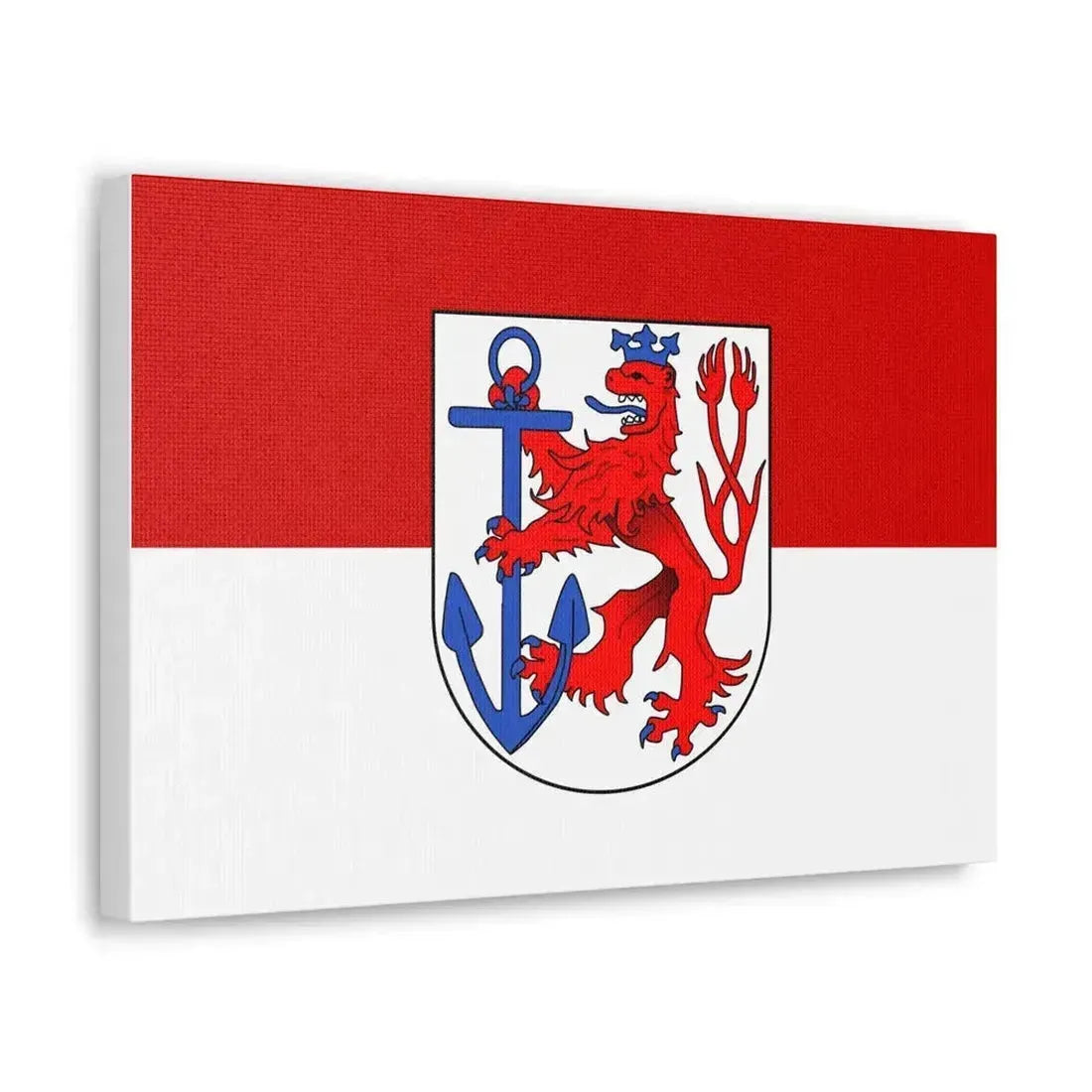 Flag of Duesseldorf Germany - Canvas Wall Art - The Sticker Space