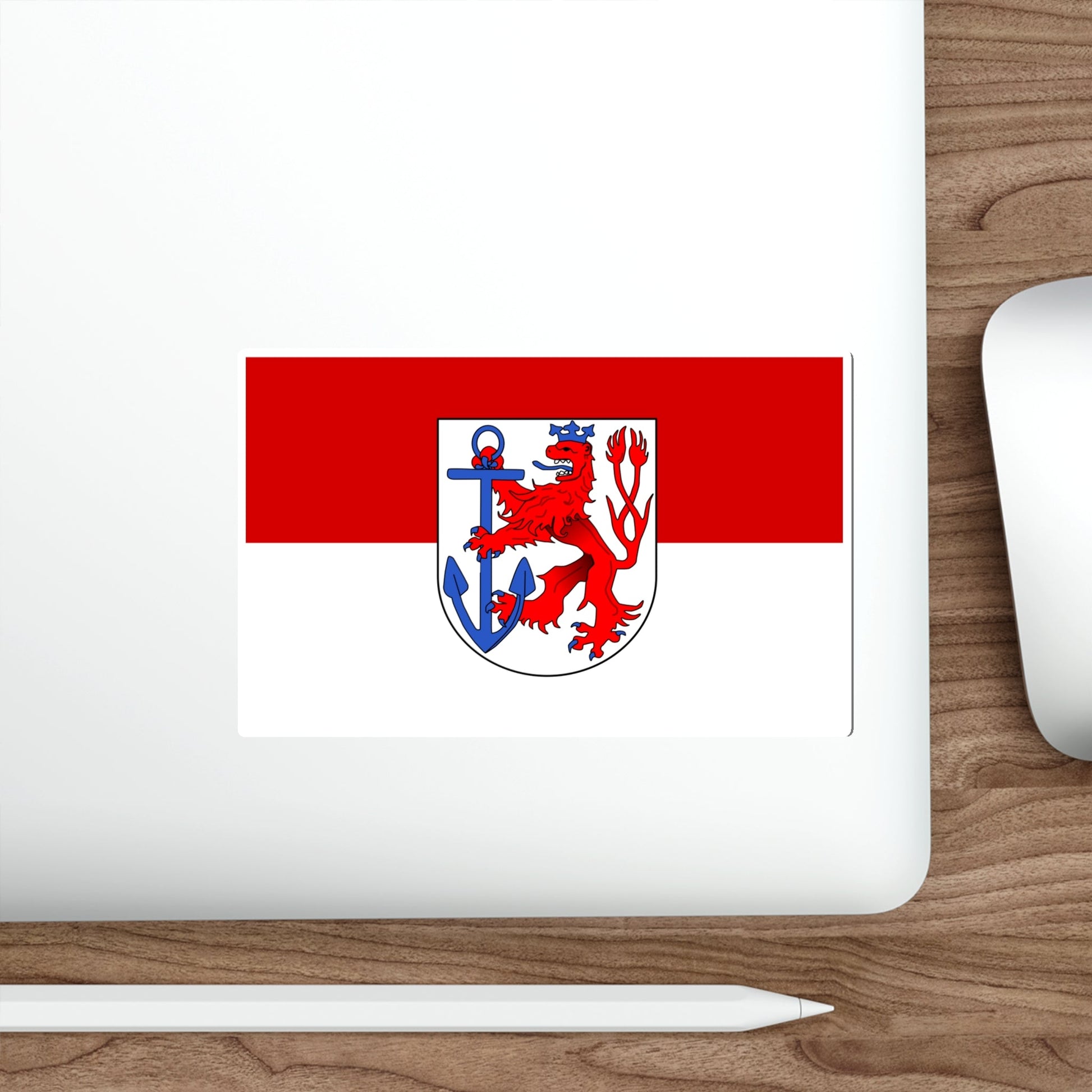 Flag of Duesseldorf Germany STICKER Vinyl Die-Cut Decal-The Sticker Space