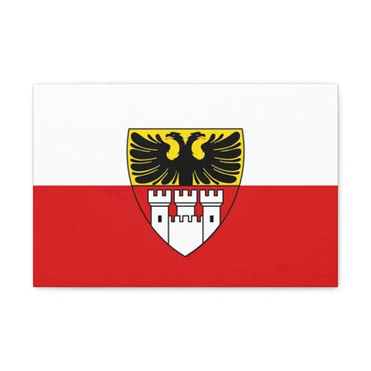 Flag of Duisburg mit Wappen Germany - Canvas Wall Art - The Sticker Space