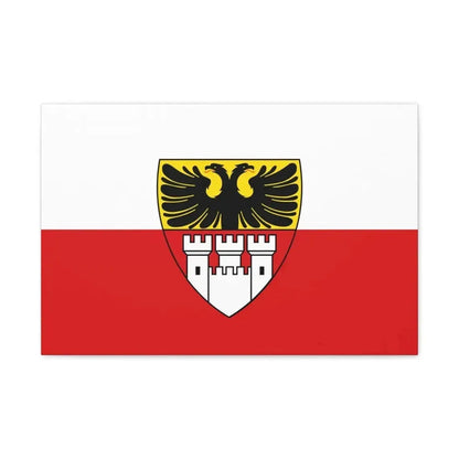 Flag of Duisburg mit Wappen Germany - Canvas Wall Art - The Sticker Space