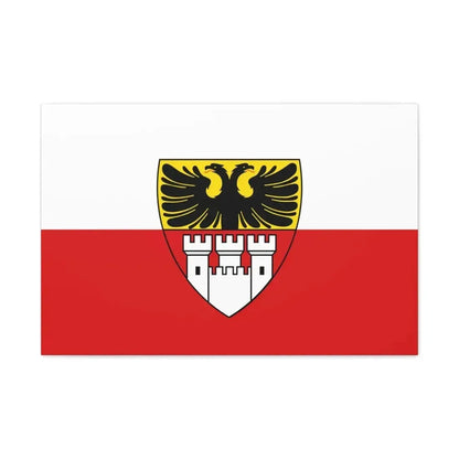 Flag of Duisburg mit Wappen Germany - Canvas Wall Art - The Sticker Space