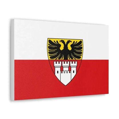 Flag of Duisburg mit Wappen Germany - Canvas Wall Art - The Sticker Space