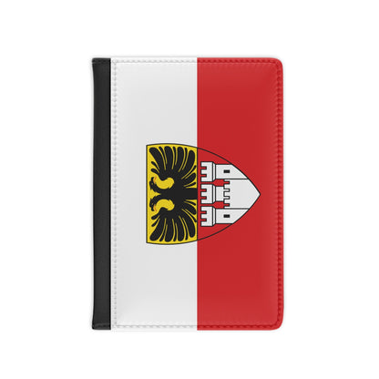 Flag of Duisburg mit Wappen Germany - Passport Holder-3.9" x 5.8"-The Sticker Space