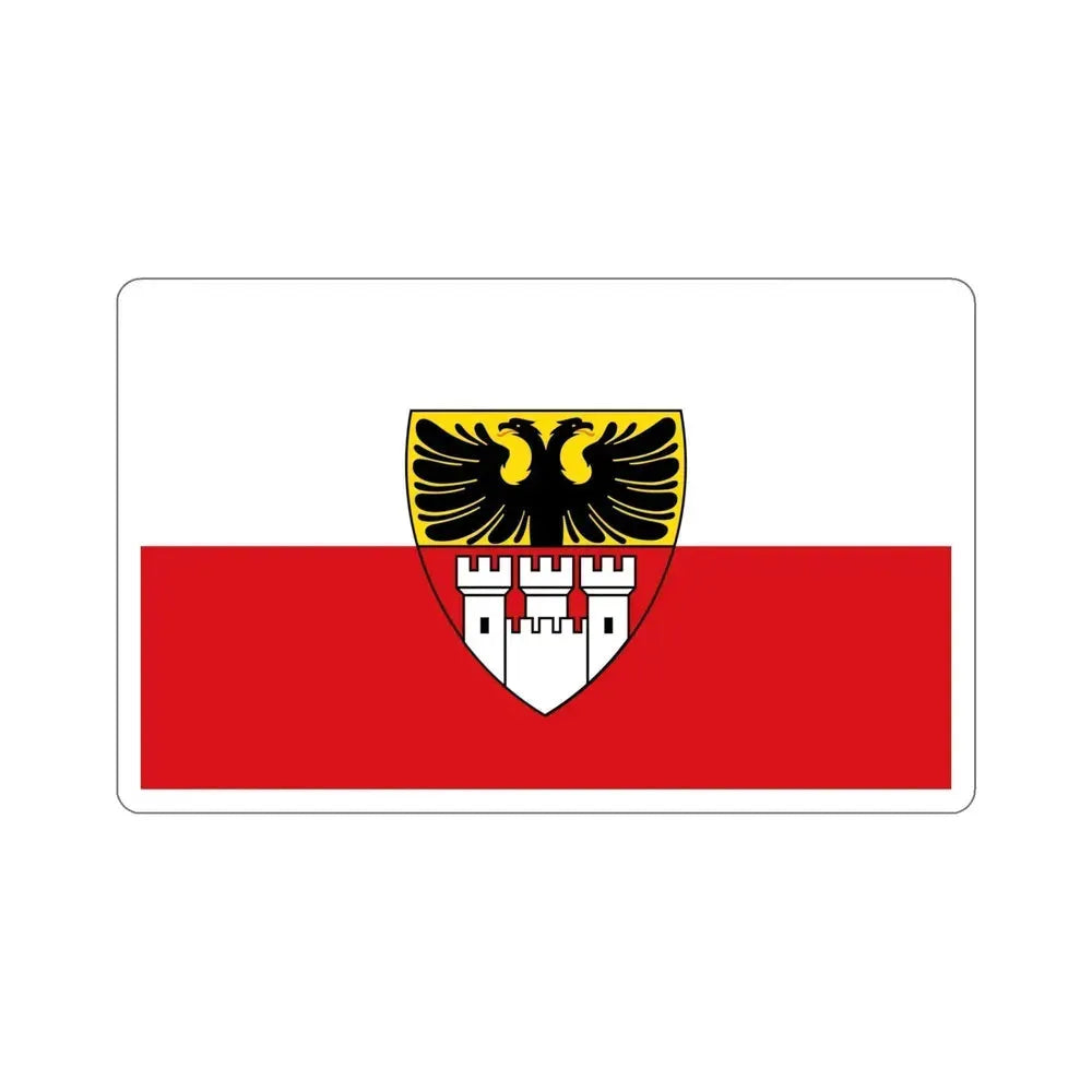 Flag of Duisburg mit Wappen Germany STICKER Vinyl Die-Cut Decal 6 Inch - The Sticker Space