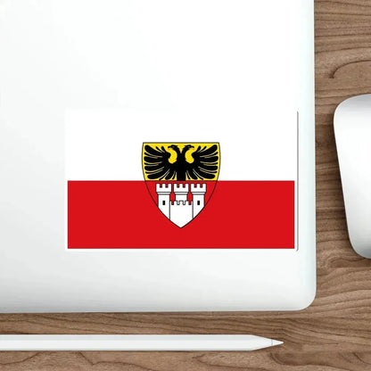 Flag of Duisburg mit Wappen Germany STICKER Vinyl Die-Cut Decal - The Sticker Space
