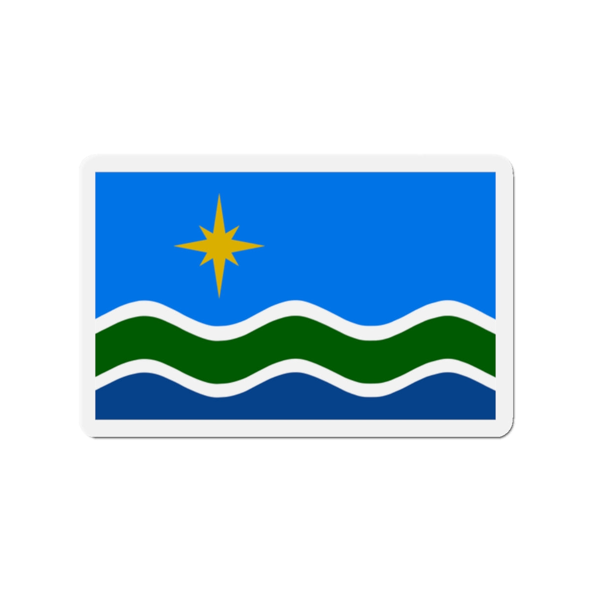 Flag of Duluth Minnesota - Die-Cut Magnet-2" x 2"-The Sticker Space