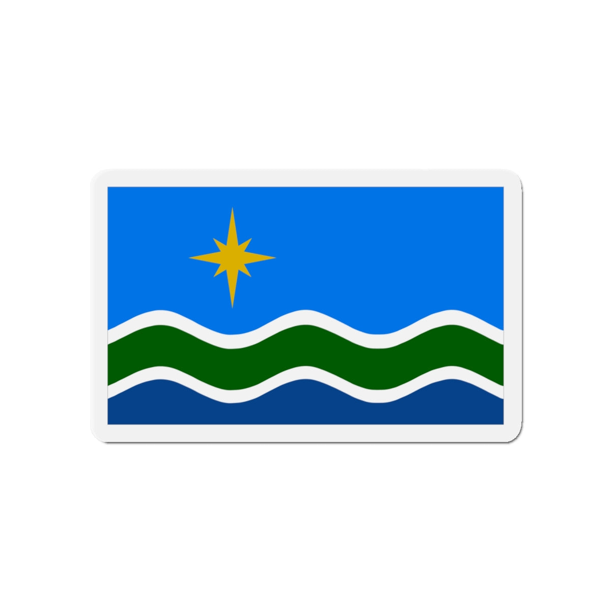 Flag of Duluth Minnesota - Die-Cut Magnet-4" x 4"-The Sticker Space