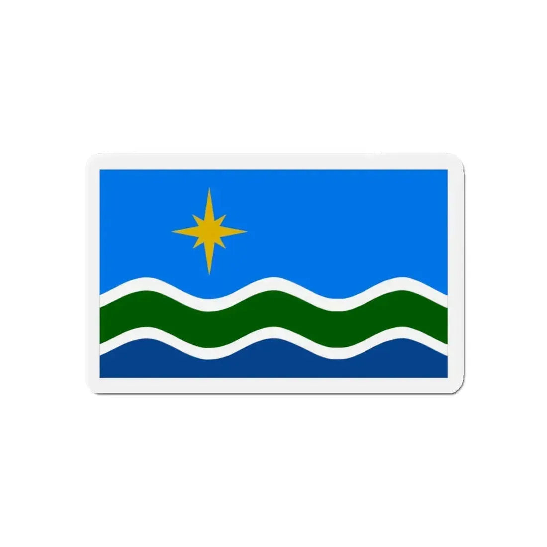 Flag of Duluth Minnesota - Refrigerator Magnet 5 Inch - The Sticker Space