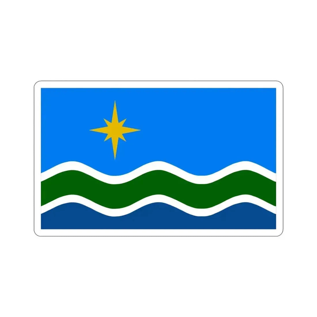 Flag of Duluth Minnesota USA STICKER Vinyl Die-Cut Decal - The Sticker Space